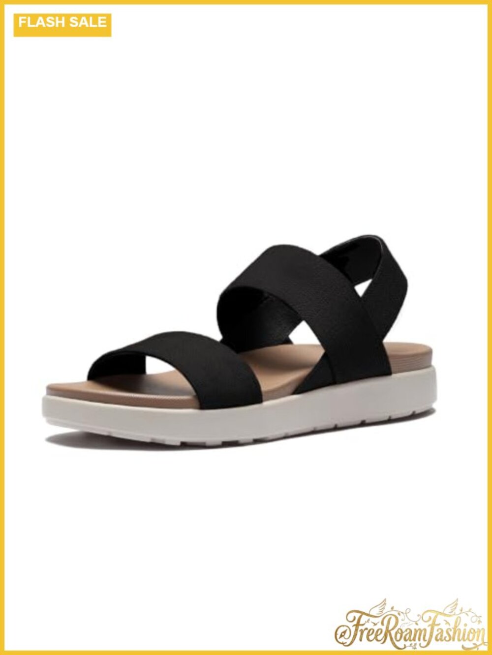 Women Platform Walking Sandals Arch Support Memory Foam Slip On Summer